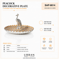 German Silver - Peacock Decorative Plate