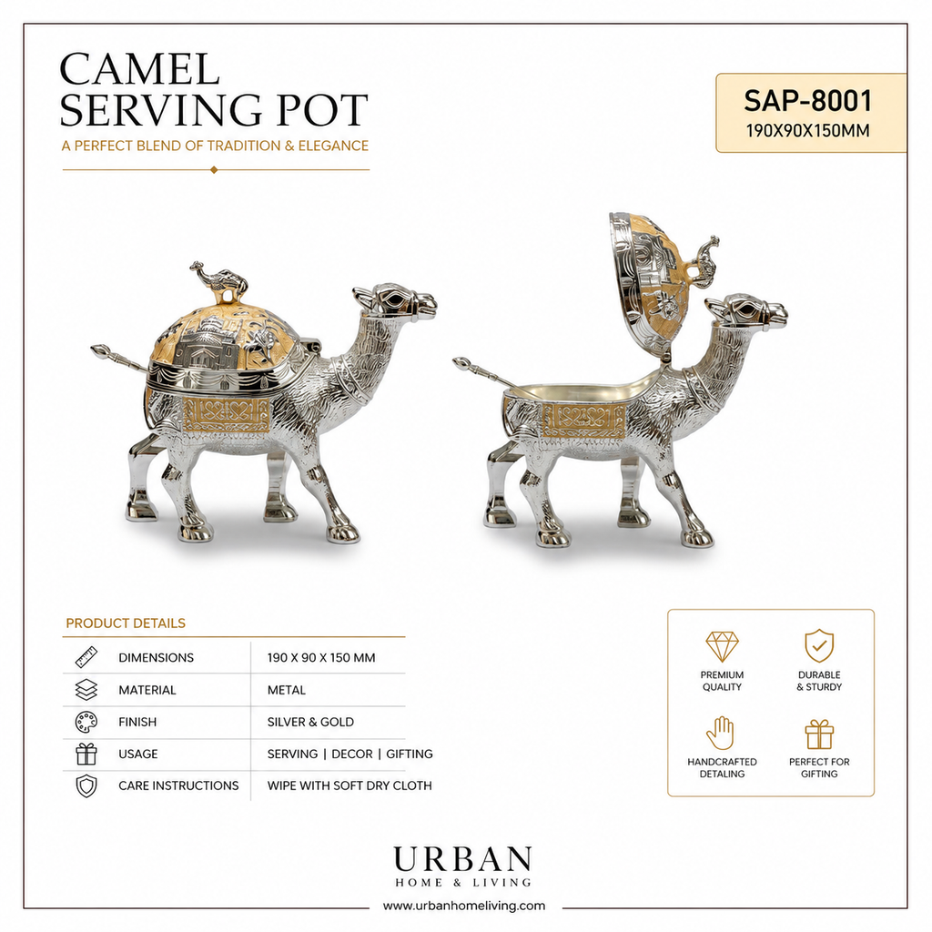 German Silver-Camel Serving Pot