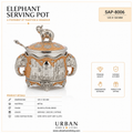 German Silver - Elephant Serving Pot