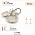 German Silver - Peacock Serving Dish