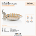 German Silver - Peacock Decorative Plate