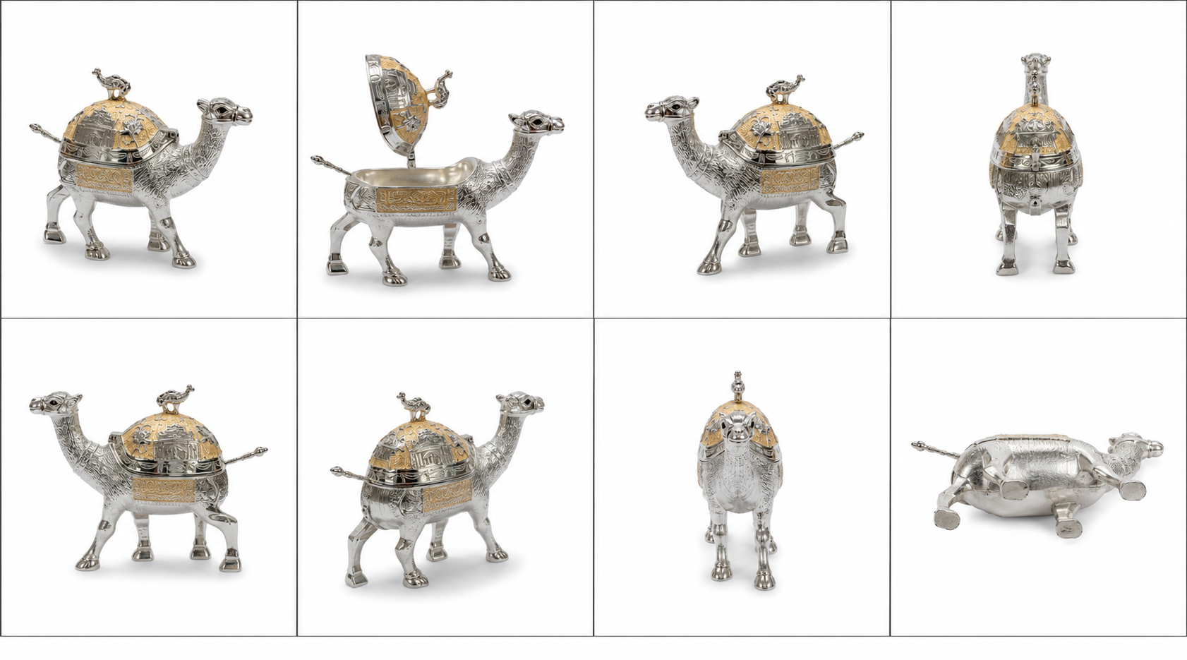 German Silver-Camel Serving Pot