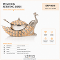 German Silver - Peacock Serving Dish
