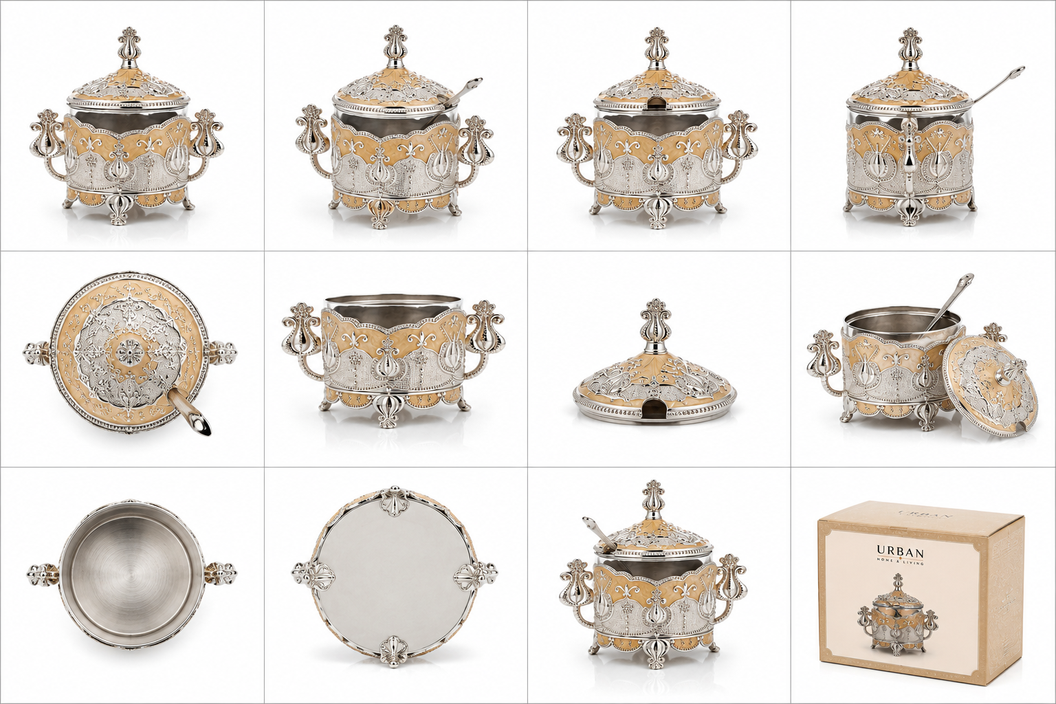 German Silver - Decorative Serving Pot